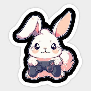 gaming bunny Sticker